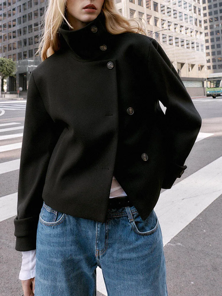 

Женское зимнее пальто Ele ort Jaet Faion 2022, длинный воротник-стойка, Новое поступление, женская шерстяная верхняя одежда премиум-класса