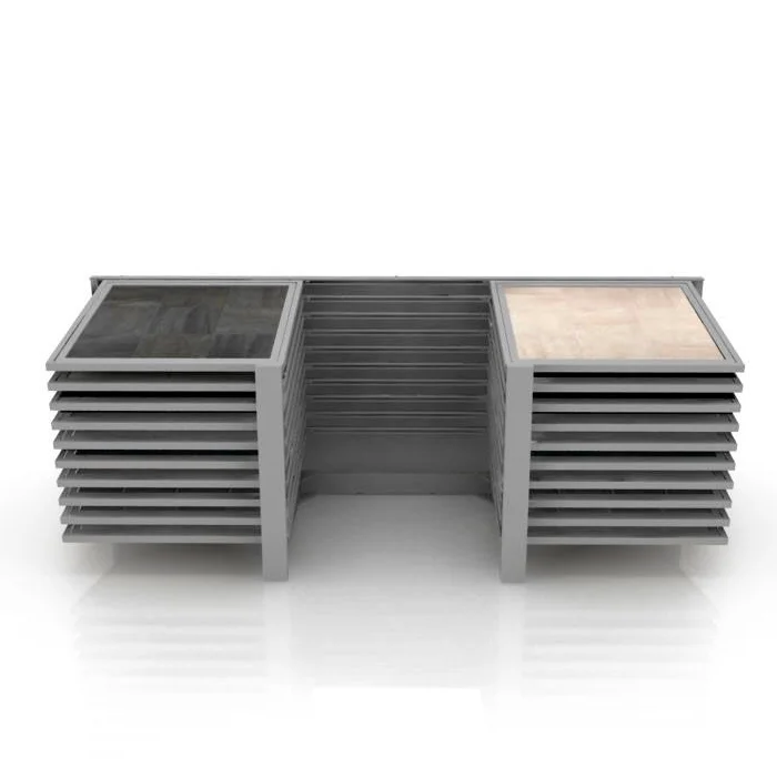&c New Design Sliding Metal Wood Flooring Display Rack Wooden Flooring Sample for Hardwood Floor Ceramic Tile