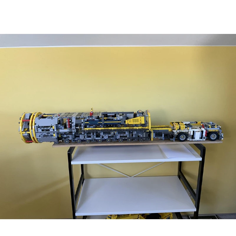 Electric Tunnel Boring Machine Assembly Block Model, Includes 3,331 Pieces, Adult Birthday Toy MOC-123850