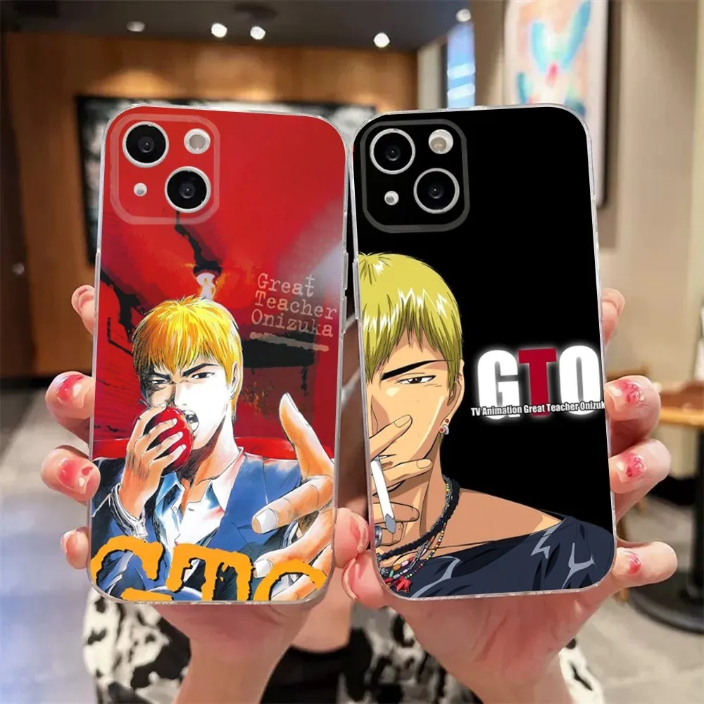 GTO Great Teacher Onizuka Phone Case For iPhone 11,12,Mini,13,14,15,Pro,XS,Max,X 8,7,6s,Plus,5,SE,XR Transparent Shell