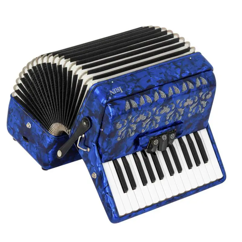 IRIN 26 Key 48 Bass Accordion, Professional Performance, Teaching, Straps, Backpack, Gloves, Wipe Musical Instrument