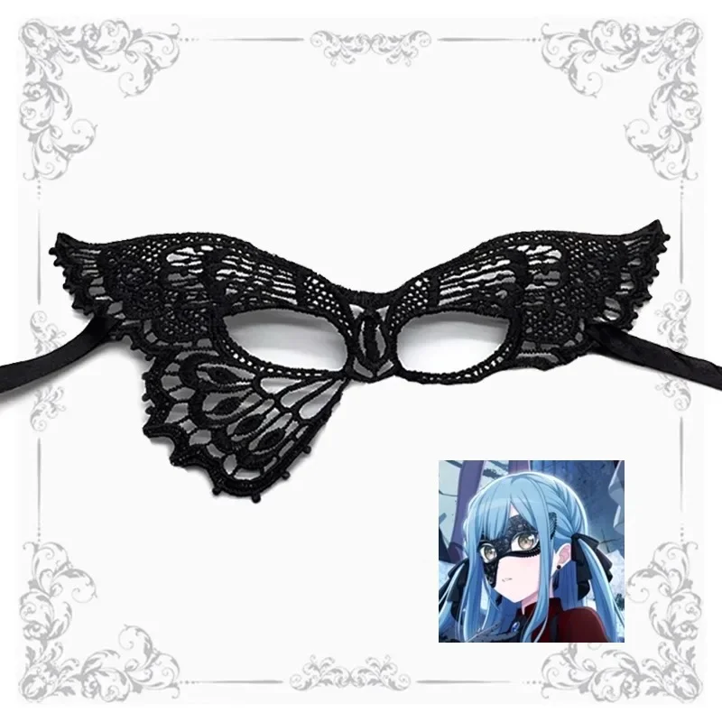 Anime BanG Dream Ave Mujica Cosplay Sakiko Togawa Umiri Yahata Misumi Uika Wakaba Mutsumi Blindfold Lace Hollow Mask Gifts