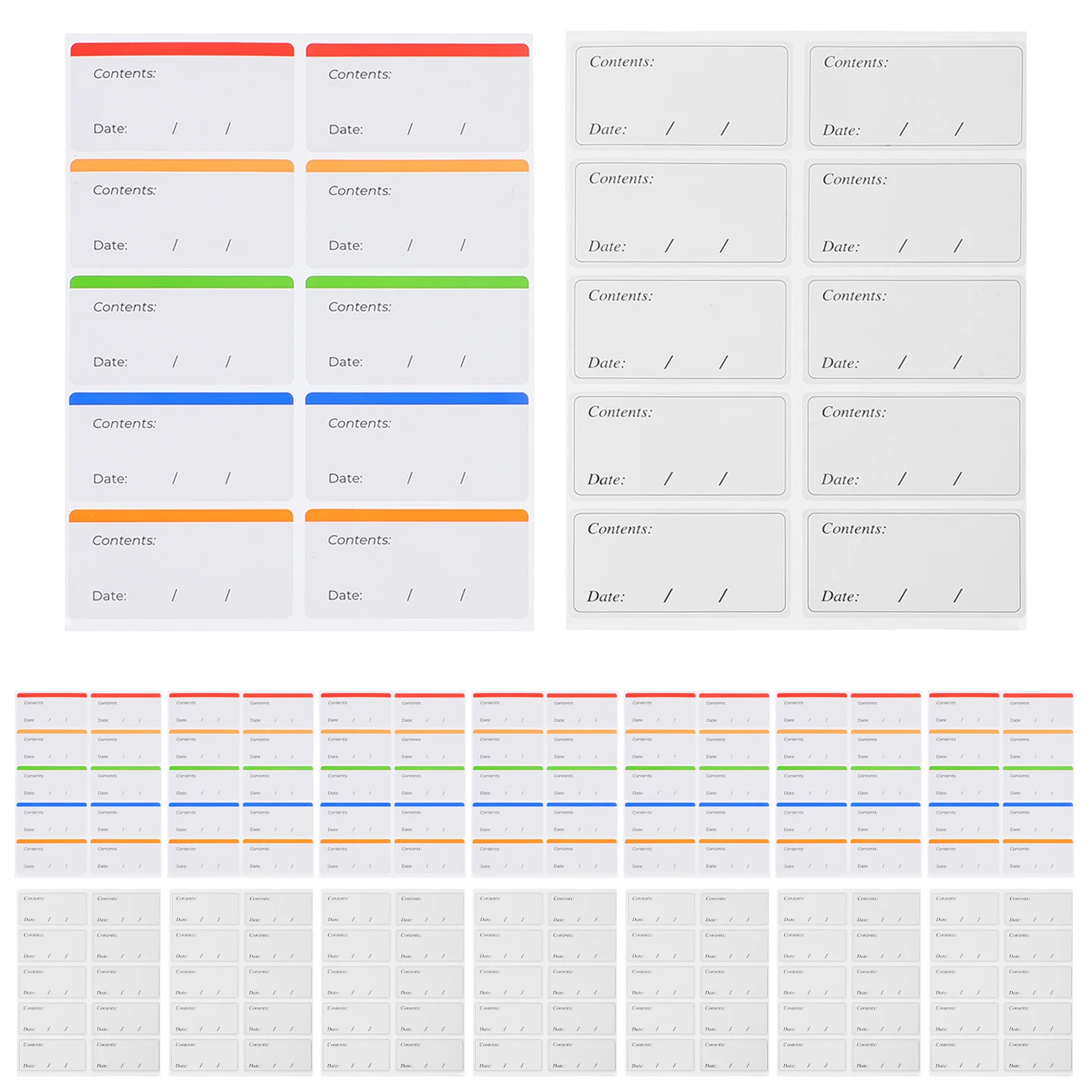 ملصقات ملصقات التاريخ، ملصقات فريزر قابلة للإزالة لحاويات الطعام، ملصقات مقاومة للماء قابلة لإعادة الاستخدام لتخزين المطبخ #5