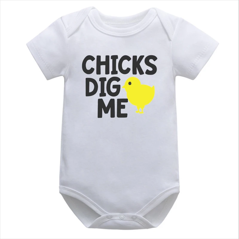 Easter Shirt Boys Chicks Dig Newborn Baby Clothes Easter Tees Baby Easter Bodysuit 7-12m Easter Party Shirt Newborn Clothes L