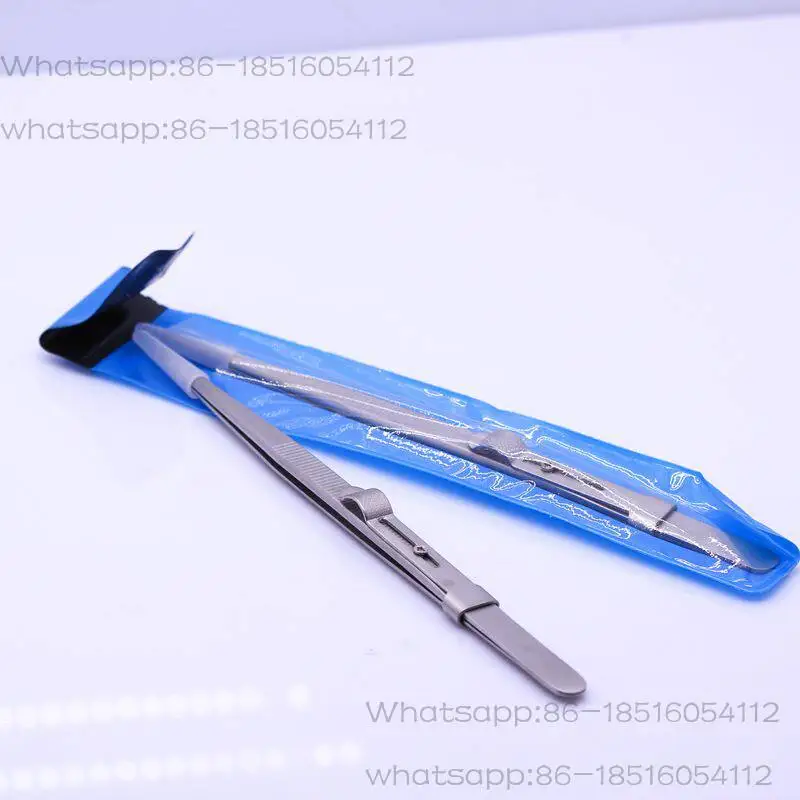 Stainless steel tweezers clip gem welded anti-skid belt lock length 18cm tool
