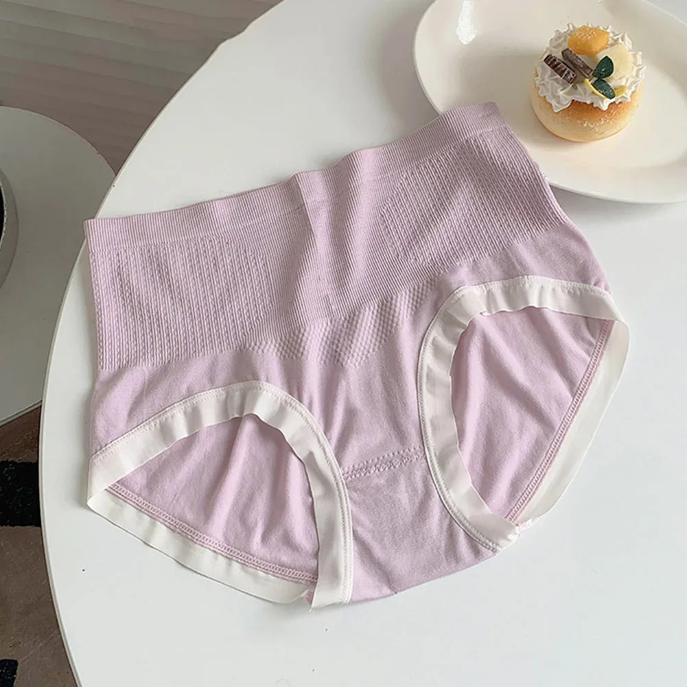 Bragas de cintura alta para mujer, ropa interior menstrual a prueba de fugas para apretar el Abdomen