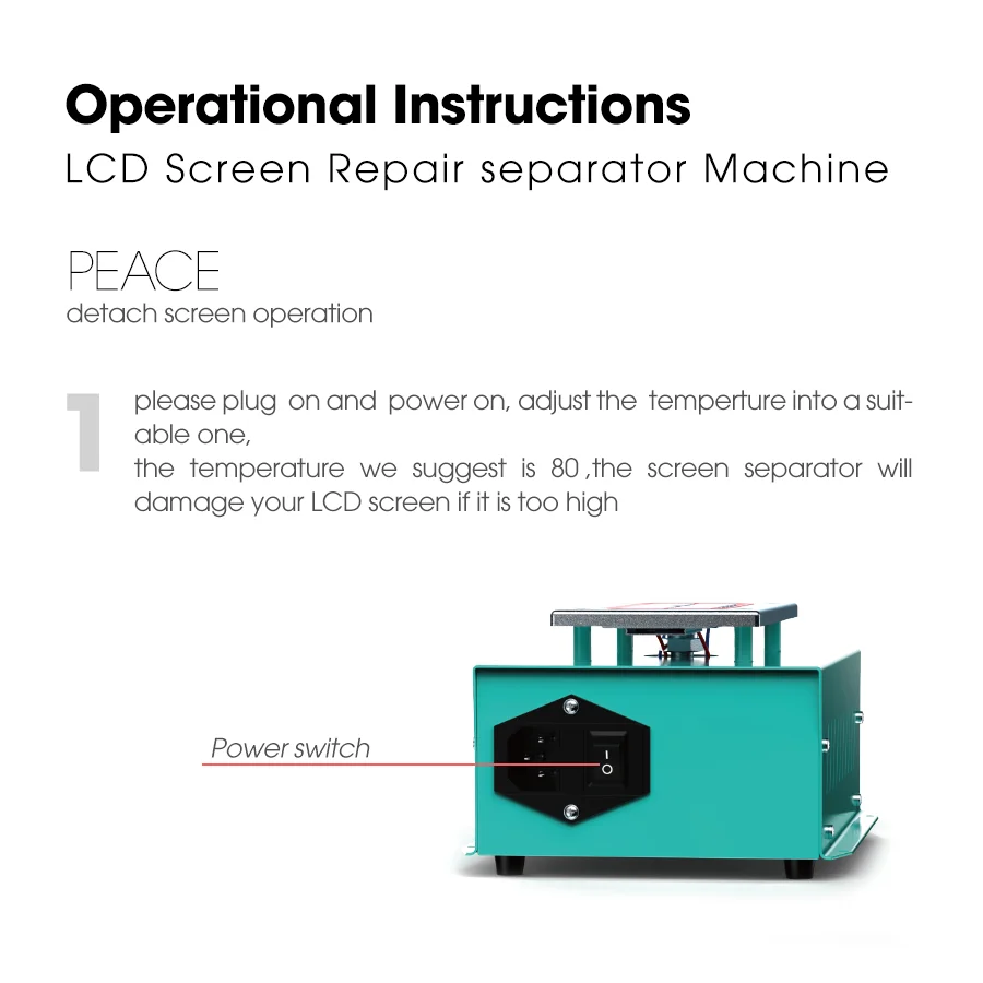 RF4 intégré pompe à vide 7amaran téléphone écran tactile démonter réparation outil LCD séparateur Machine 110/220V RF-PEACE