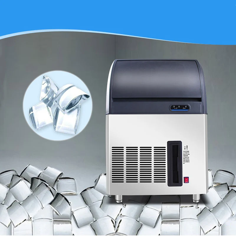 

Commercial Ice Maker Machine For Milk Tea Shop Automatic Large And Small Bar KTV Cube Ice Making Machine Special Refrigeration E