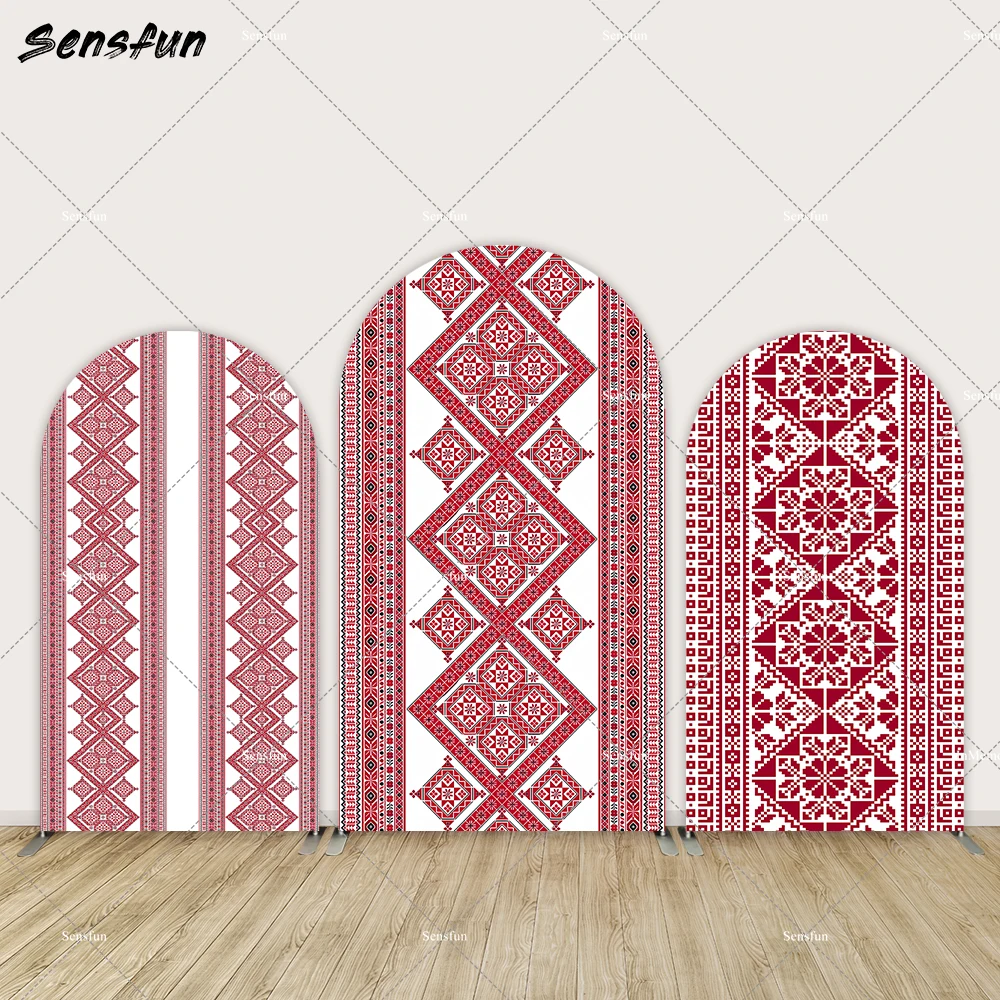 غطاء قوس التطريز الفلسطيني جدار الحناء خلفية البوليستر الزفاف دش حفل زفاف الديكورات 2-الوجهين عيد ميلاد قوس يغطي