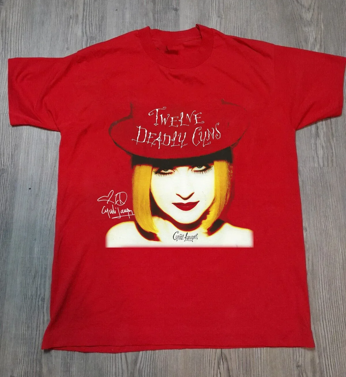 New Cyndi Lauper Short Sleeve Gift For Fan Red S-234XL Unisex T-shirt BC3452