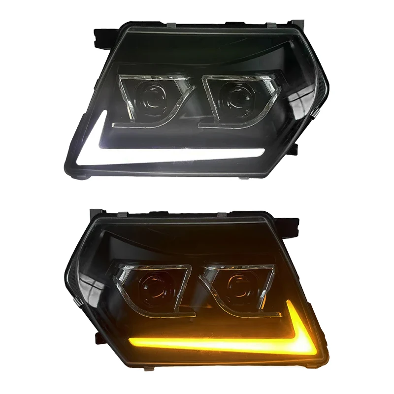 

Передние фары для Nissan Patrol Y61 1999-2003, автомобильные аксессуары, обновленные светодиодные фары, установка Plug and Play.