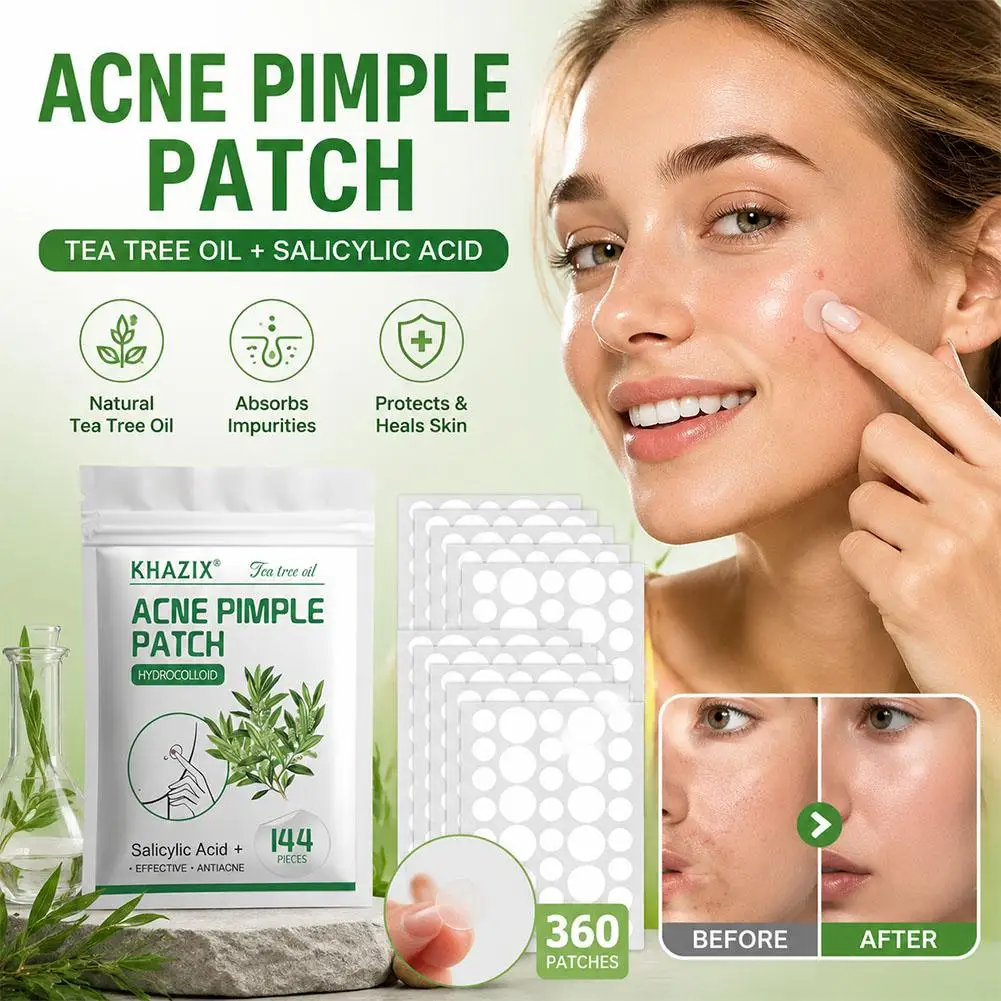 Hydrocolloid Acne Pimple Patch Salicylic Acid Tea Tree Oil For Inflamed Acne Improve Whiteheads, Acne Spot Patch Zit For Face