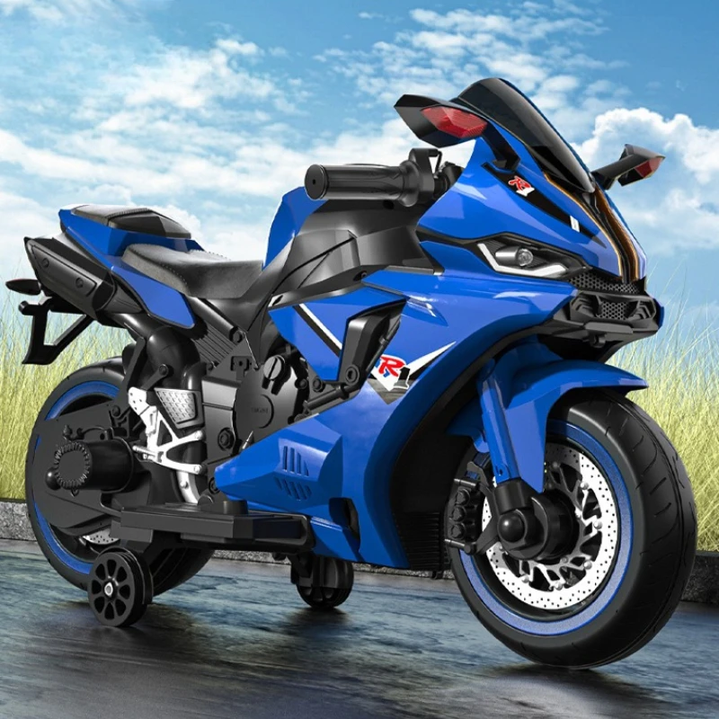 Zdalnie sterowany rowerek dla dzieci z podwójnym silnikiem 3-8 lat Samochód elektryczny Opony przeciwwybuchowe Długotrwała bateria Przeciwzużyciowy motocykl terenowy