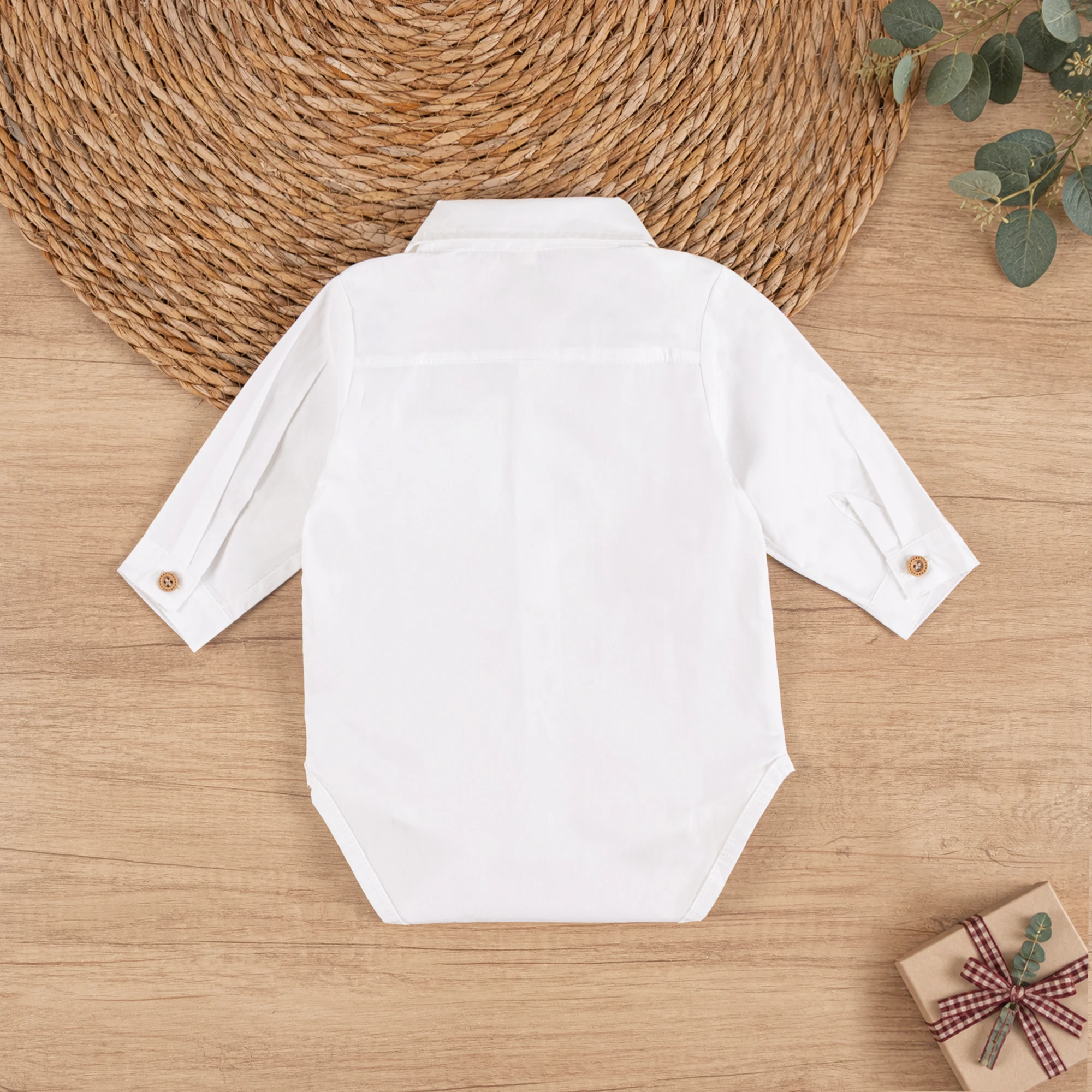 3 6 9 12 18 24 Months Infant Solid Romper Baby Boys Girls Unisex Long Sleeve Spring Autumn Bodysuit with Pocket Toddler Birthday
