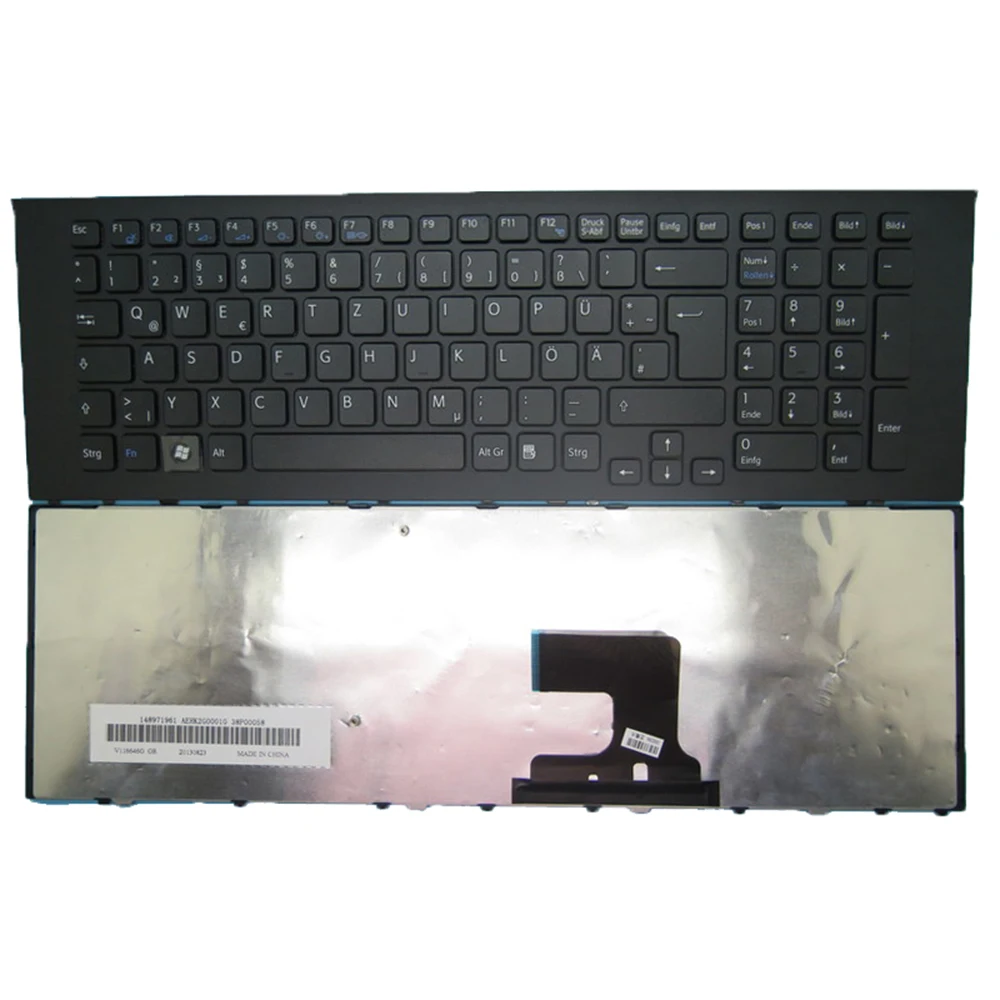 GR German Laptop Keyboard For SONY VPCEJ VPC-EJ 148971961 AEHK2G00010 32N00173 V116646G With Frame New