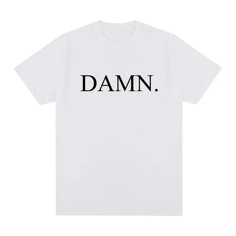 Summer DAMN Kendrick Lamar Print T-shirt Men Rapper Vintage Women Cotton Hip Hop Oversized Tshirt T Shirt Streetwear Top Tee