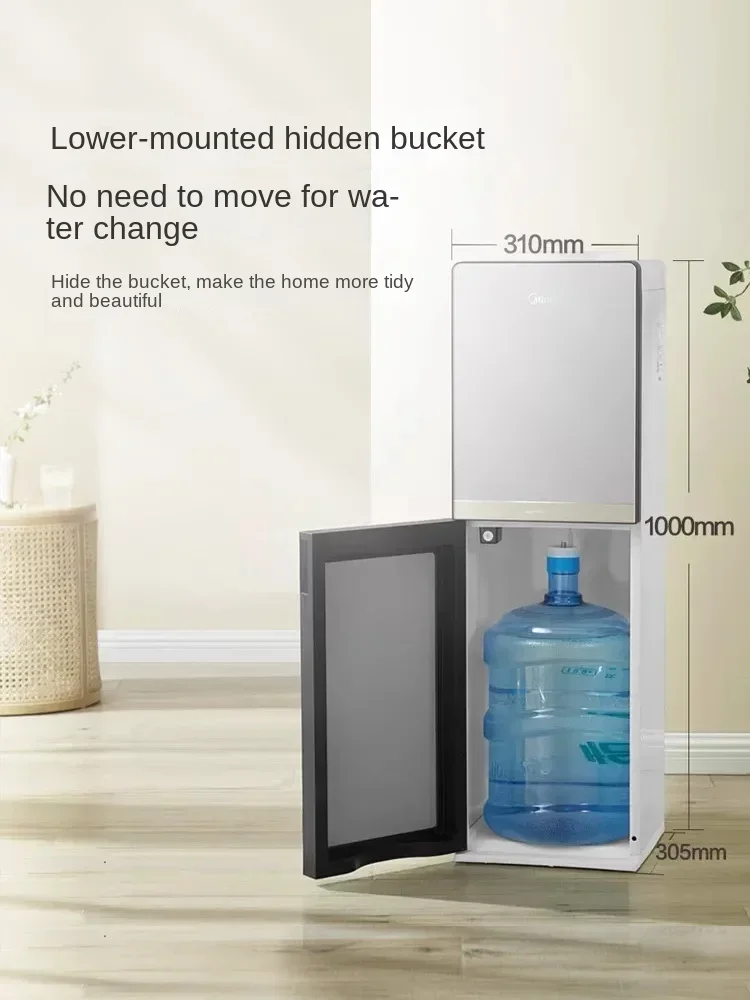 Distributore d'acqua Midea con serbatoio dell'acqua inferiore, adatto per casa e ufficio