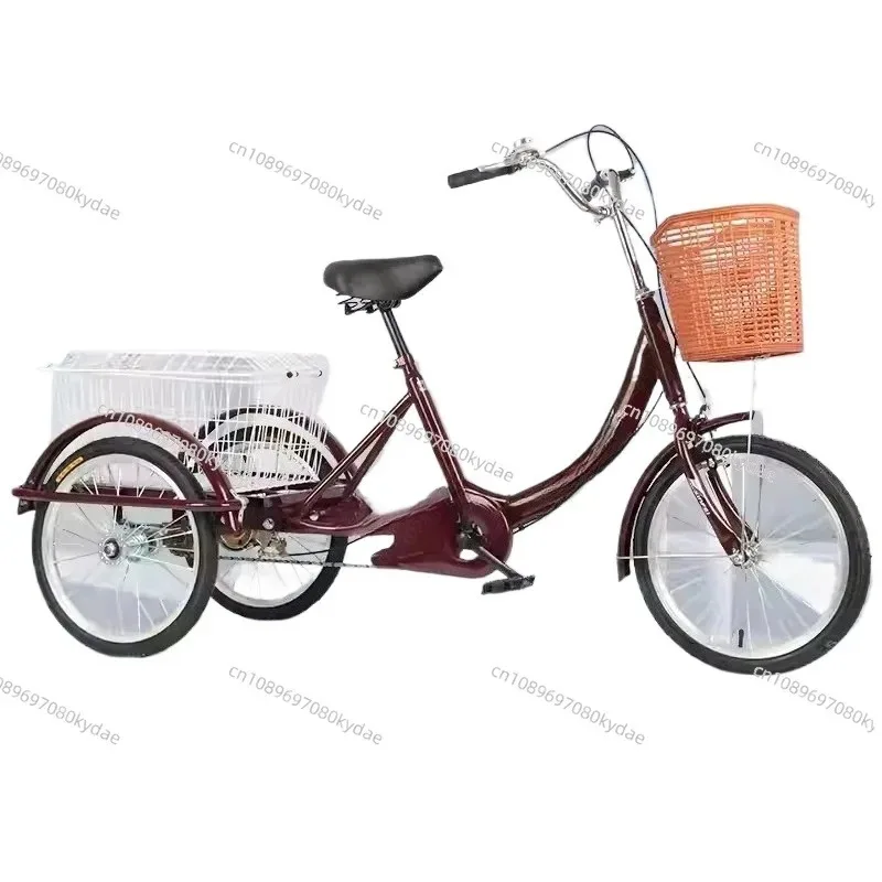 Adult Tricycle for Seniors 3-Wheel Pedal Bicycle with Easy-Step Frame for Leisure & Groceries Senior Comfort Bike