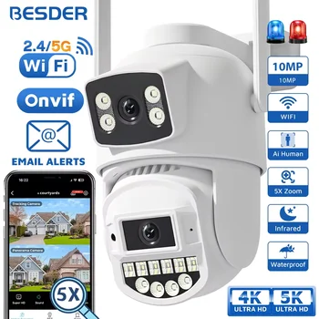 BESDER 8MP PTZ 5G HZ Wifi camé...