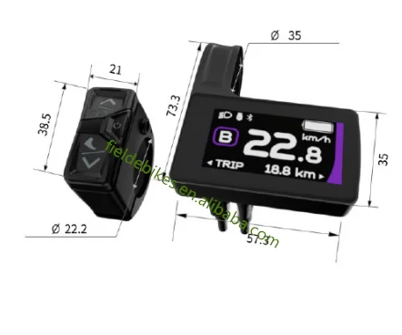 Bafang DPC245 Colourful LCD Display V3.0 Compatible With Bafang CAN M510 M560 M600 Mid Motor 8FUN DP C245 HMI Display