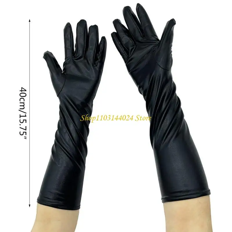 N5KE قفازات معدنية مثيرة قفازات سباندكس للأوبرا للنساء والفتيات هدية