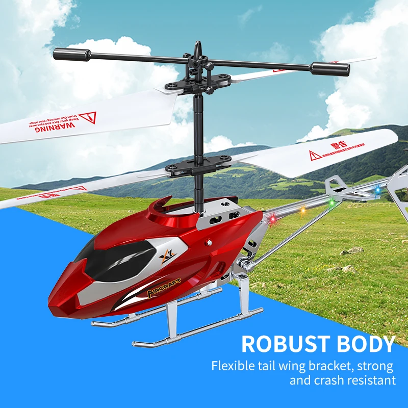 Nowe 2.5 kanałów helikopter RC symulowanego pilota ze stopu Model samolotu Puzzle edukacyjne zabawek dla dzieci prezenty dla dzieci