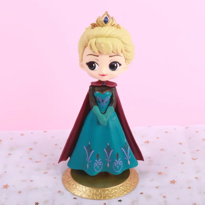 Disney Princess Snow White Frozen Elsa PVC Anime Dolls Figures Decoration Collectible Model Birthday Kids Holiday Gifts Toy