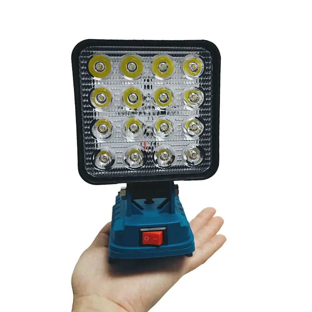 LED-Arbeitsleuchte 3/4/8 Zoll für Makita 14,4 V 18 V Li-Ionen-Akku-Lampe mit USB-Außentaschenlampe, Laterne, Camping-Notlicht – Detail 20