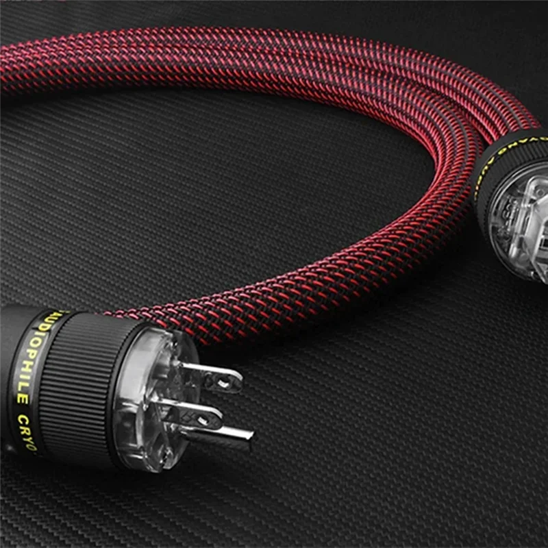 ABAC-Oxygen-Free Copper Hi-Fi Power Cord, High-Fidelity Audio CD Player/Tube Player/Power Amplifier Interconnection Cable Connec