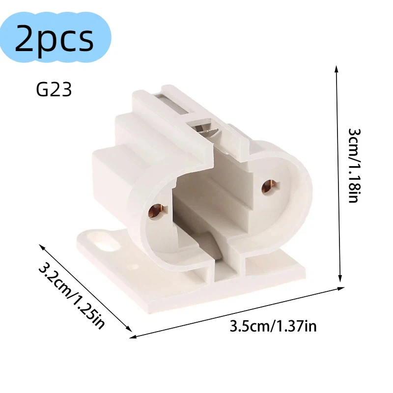 

1-2pcs H Tube U Tube G23 Lamp Socket Plug-in Base Two-pin 2P Plug-in Tube Lamp Tube Socket Yuba Lamp Tube Plug