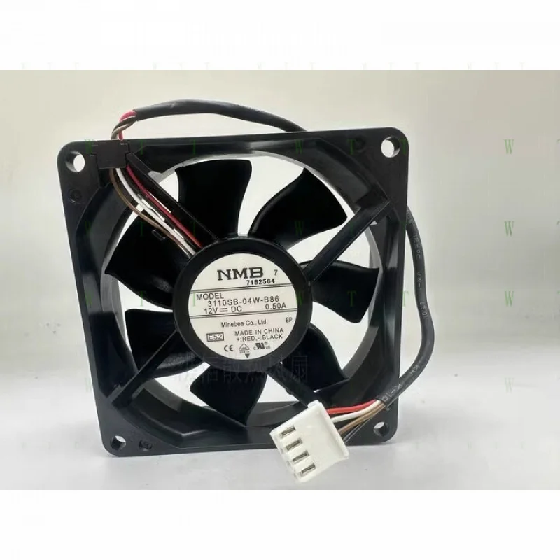 

H 1 pcs NMB 3110SB-04W-B86 8025 12V 8 cm 4-wire PWM chassis CPU fan