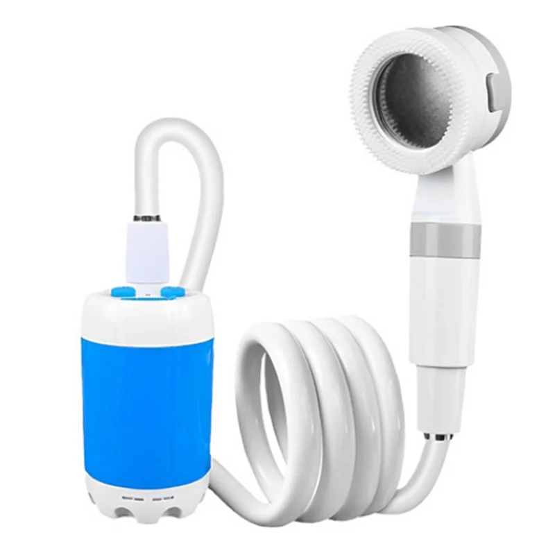 Portable Outdoor Shower Set Adjustable Flow Shower For Hiking Backpacking Beach Traveling-[A002]