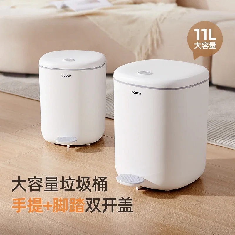 Pedal Type Trash Can with Lid, Large Capacity, Domestic Toilet, Bathroom, Kitchen and Bedroom, Living Room