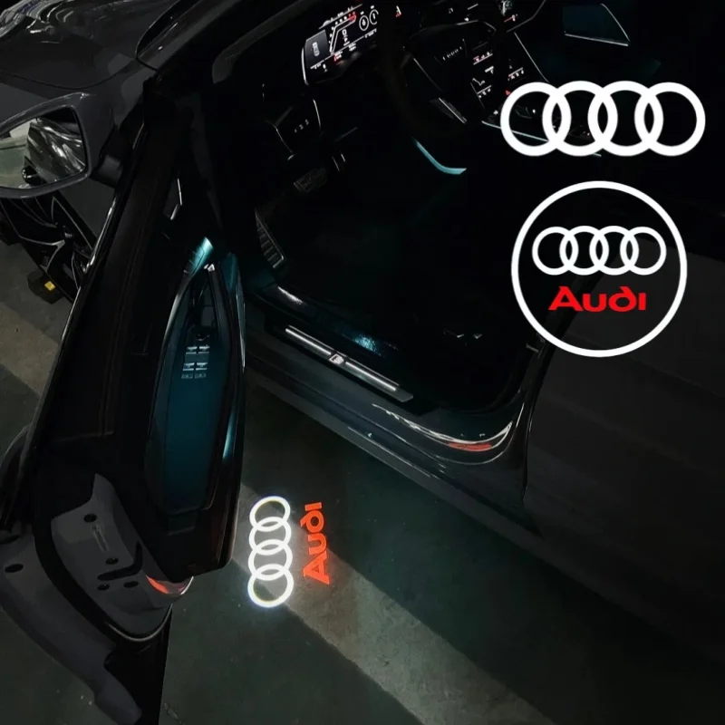 

For Audi ABT A6 RS6 S5 S4 A8 A4 A1 A3 SQ7 TT RS4 RS3 R8 A5 A7 Q3 Q5 Q7 LED Car Door Welcome Light Logo Courtesy Projector Lamp