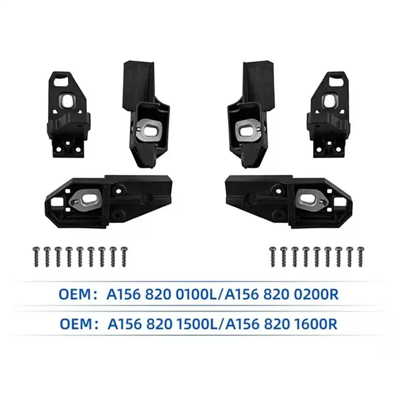 M50K-1Pair Front Headlight Holder Bracket For GLA Class X156 13- 19 Repair Kit A1568201500 1568201600 RS Bracket