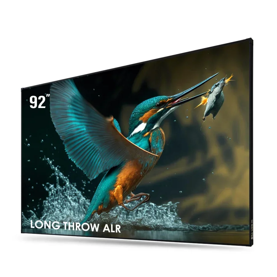 92 Inch ALR Screen for Long Throw Projector Ambient Light Rejection Screen Fixed Frame Projection Screen