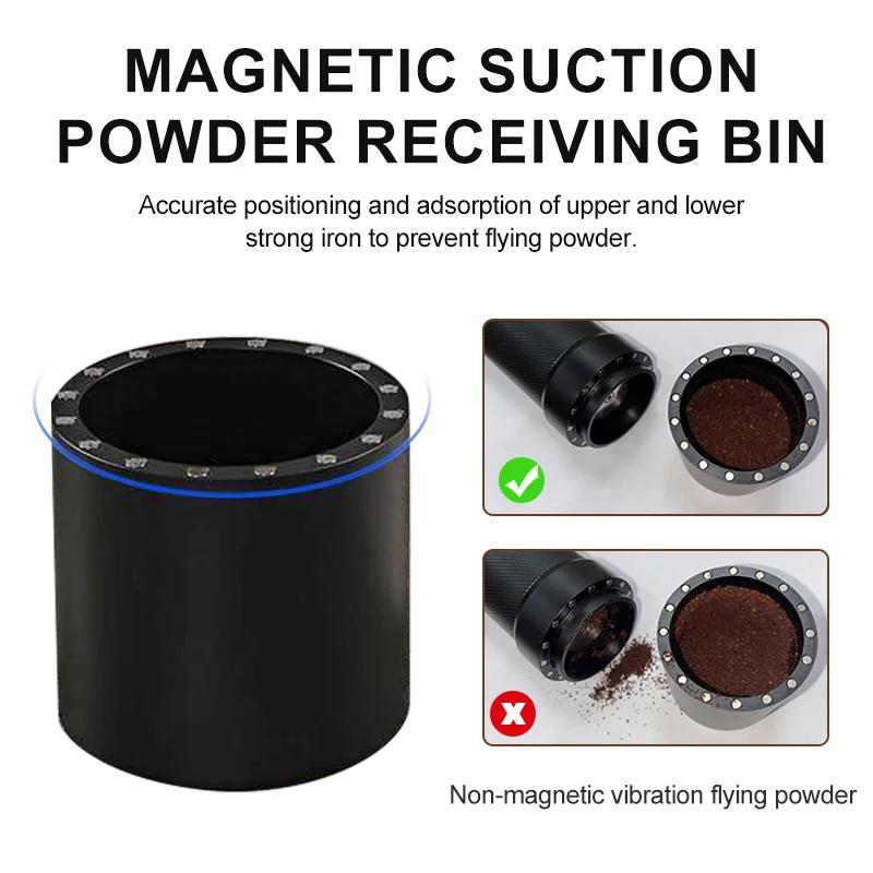 Magnetic Manual Hand Coffee Grinder with 60 Levels of Adjustment ,Stainless Steel Conical 48MM Burr with 35g Capacity view 5