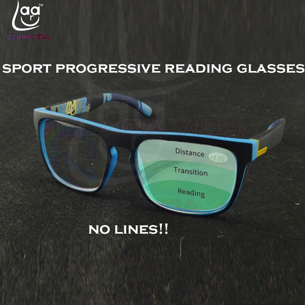 

Oversized Frame See Near and Far No Line Men Women Progressive Multifocus Reading Glasses Add 75 100 125 150 175 200 225 To 400