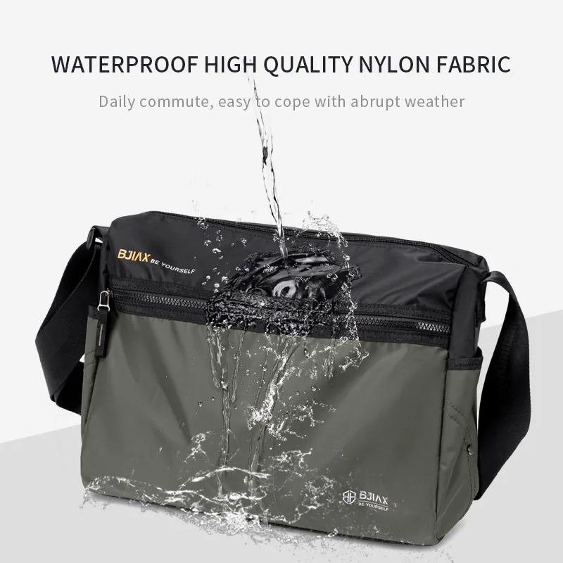 2025 New Men Crossbody Portable Bag Large Capacity Shoulder Bag Men Commuter Backpack Men Canvas Bag