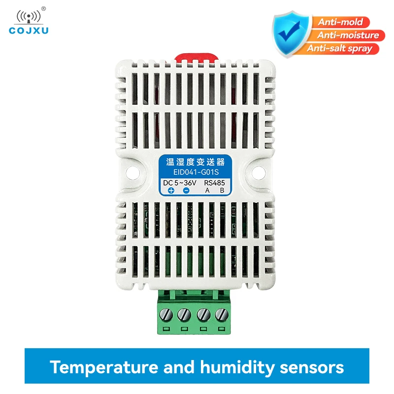 Temperature and Humidity Sensor RS485 Modbus RTU Protocol COJXU EID041-G01/EID041-G01S DC5-36V High Precision Acquisition