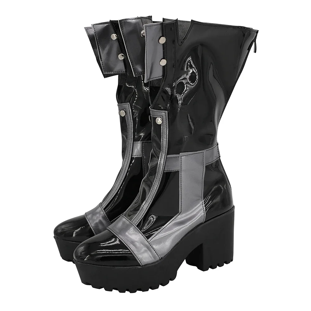 Arknights Lappland Cosplay Boots High Heel Shoes Custom Made for Unisex (3)