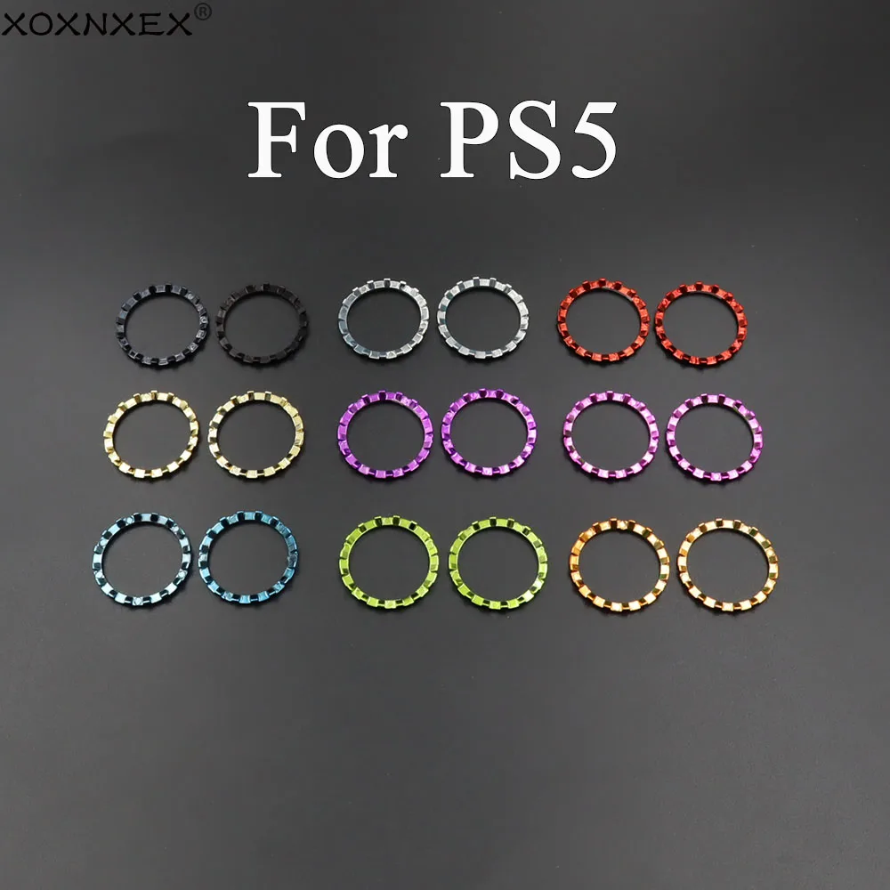 1/3/5/10 Paar Ersatz-Zubehör Chrom-Daumenstick-Akzentringe für PS5-Controller