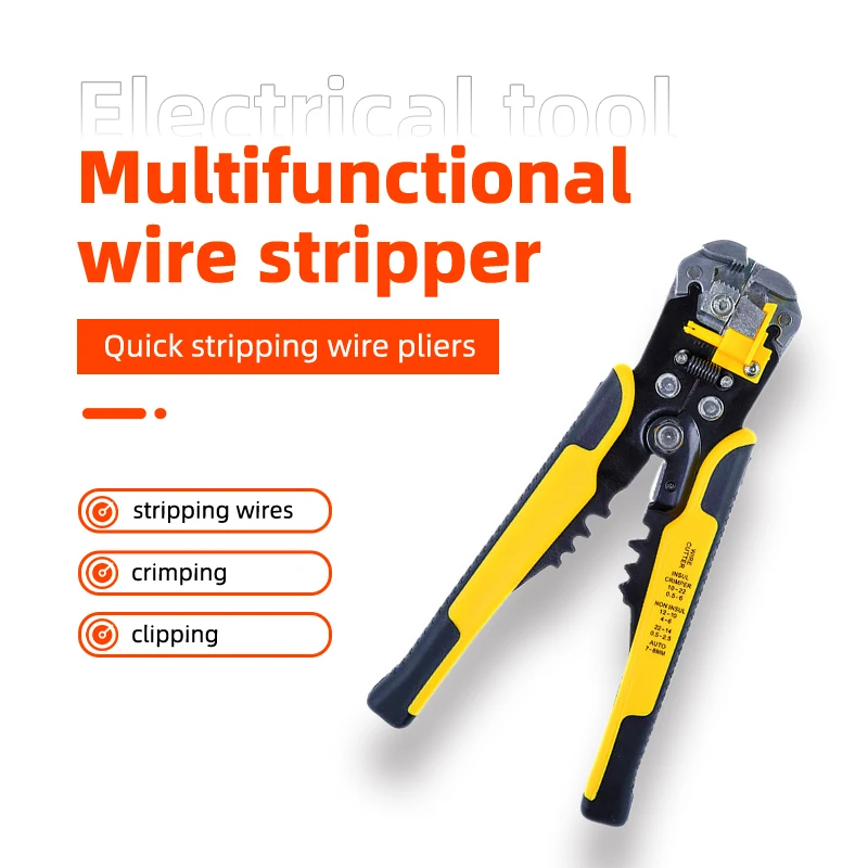 Cable clipper Multifunctional wire stripper crimping pliers Quick stripping wire pliers Electrical tool for stripping wires