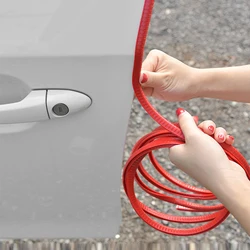 U-Shaped Sealing Strip Rubber Edging Stainless Car Door Anti Collision Strip with Edge Scratch Sealing Guard Styling Car Decor