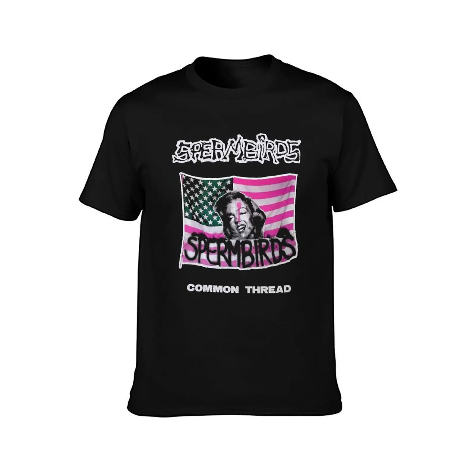 Spermbirds - Common Thread Premium T-Shirt, Summer Casual Cotton Tee, Oversized Streetwear Tops, Vintage Graphic Print