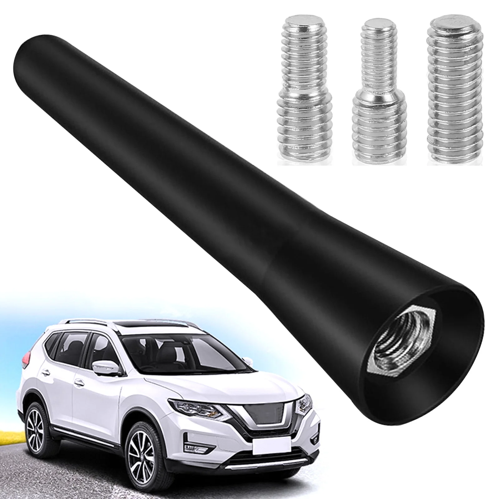 Car antenna with screws mini short car accessories strong radio car roof fixer 6.5 cm long universal