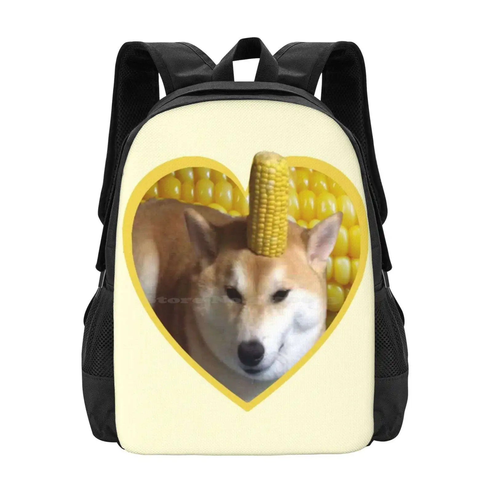 Doggo Stickers : Corndog Pattern Design Bag Student's Backpack Dogs Lobster Corgi Corgis Dog Lover Puppy Memes Reddit Funny