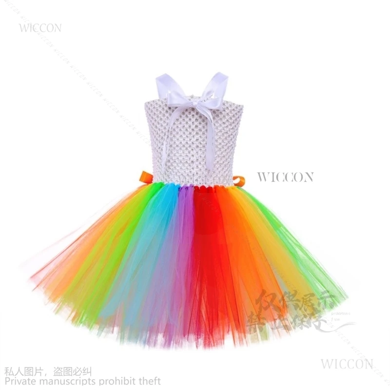 2024 Halloween Anime Colore Joker Tutu Vestito Per Le Ragazze Carnevale Pagliaccio Cosplay Lolita Kawaii Creepy Bambino Festa Spaventoso Vestiti Per Bambini