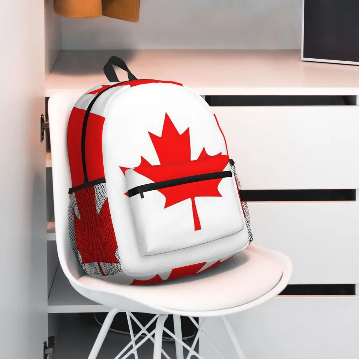 Canada Flag National Culture Backpack Daypack Large Capacity Boys Girls BookBag School Bag Shoulder Bags for Men Women