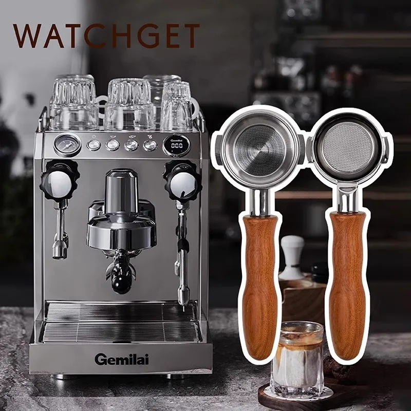 Watch get Bottom less Sieb träger für Delonghi/Donlim/Brevi lle/E61/Barsetto/Nuova/Gaggia/WPM Espresso maschine mit Filter korb